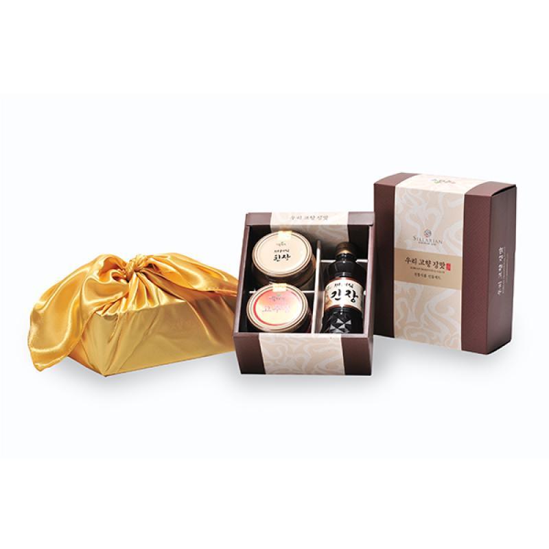 [뚝배기식품] 우리고향 장맛 3종세트(고추장500+간장500+된장450)